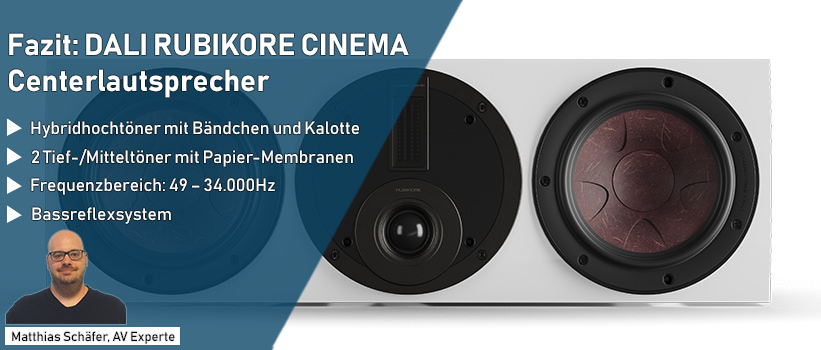 DALI RUBIKORE CINEMA Hochglanz Weiss Lautsprecher Test Fazit