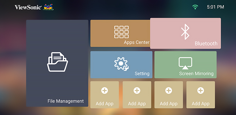 ViewSonic M1 Pro Streaming Apps