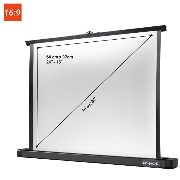 Celexon Tischleinwand Professional Mini Screen 66 x 37cm