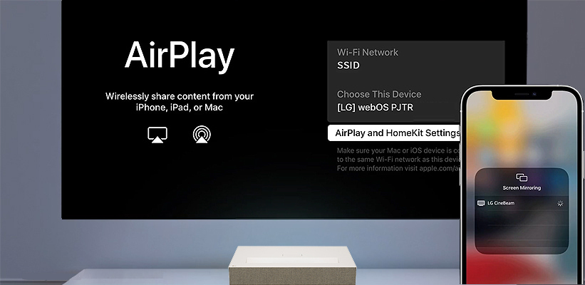 LG HU915QE Apple AirPlay HomeKit Unterstützung