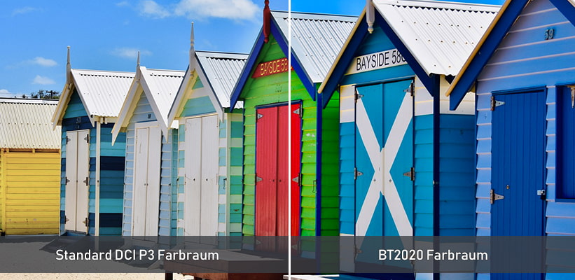 JMGO O2S Ultra Laser TV BT2020 Farbraum Praxisvergleich