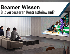 Beamer Wissen Kontrastleinwand oder weisse Leinwand