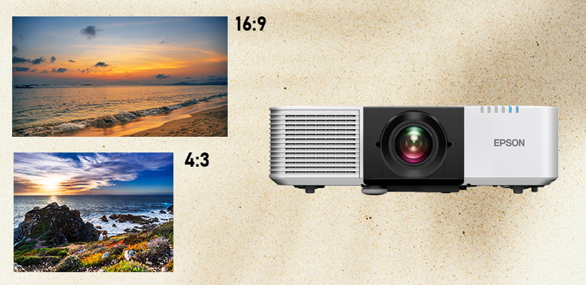 Epson EB-L690U verschiedene projizierbare Bildformate