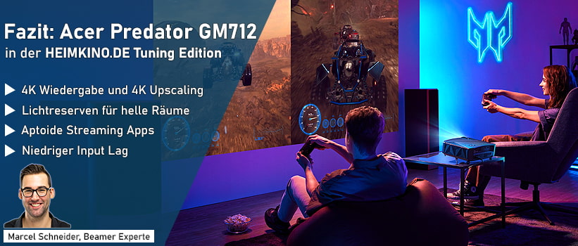Acer Predator GM712 Beamer Test Fazit Empfehlung
