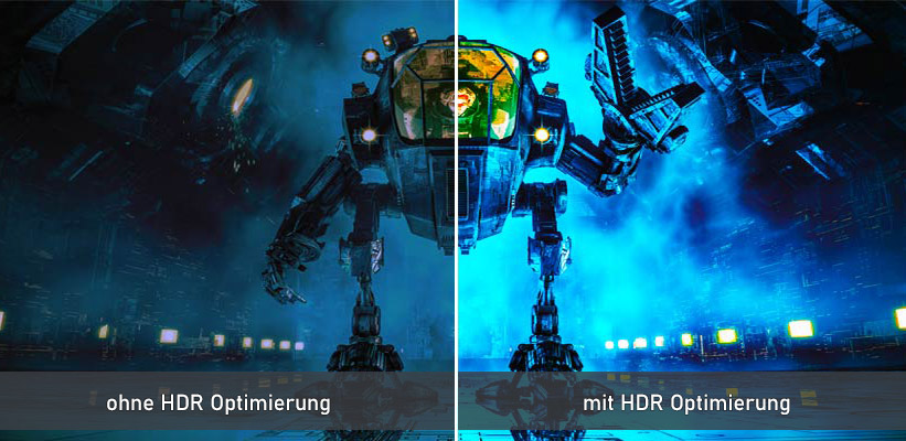 BenQ TH685P SDR vs HDR Bildvergleich