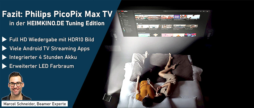 Philips PicoPix Max TV Beamer Kaufberater Fazit