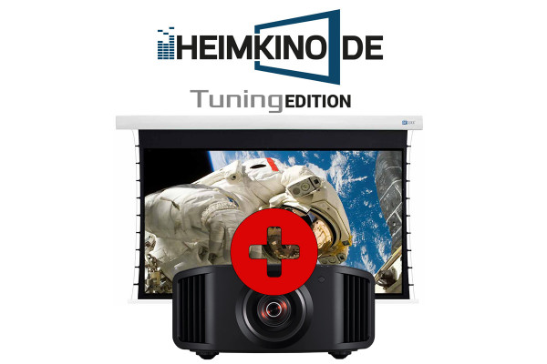 Set: JVC DLA-NZ7 + DELUXX Darkvision Tension Motorleinwand | HEIMKINO.DE Tuning Edition
