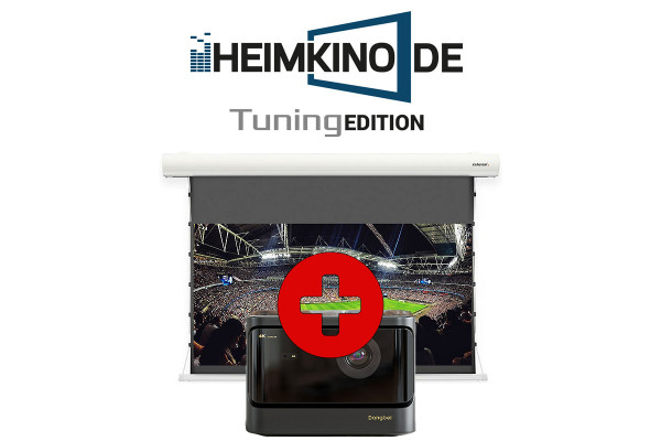 Set: Dangbei Mars Pro + celexon Slate Tension Motorleinwand | HEIMKINO.DE Tuning Edition