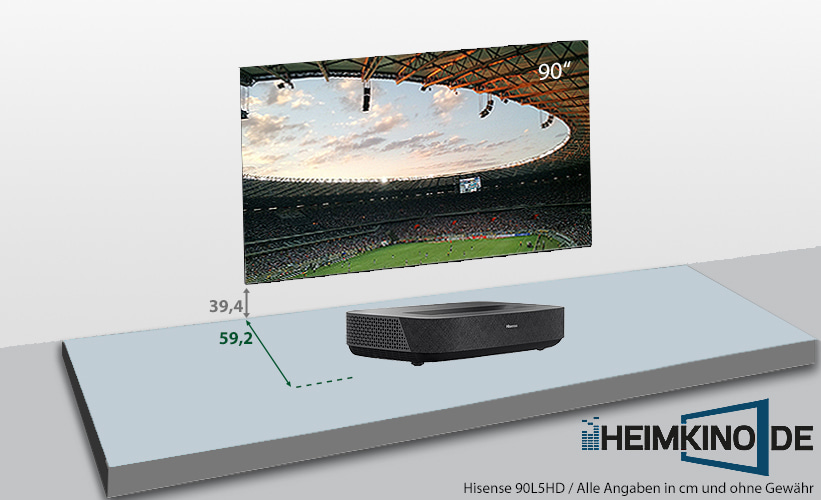 Hisense 90L5HD Laser TV Bildabstandsmesser