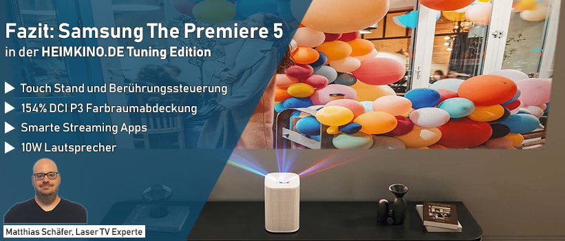 Samsung LPF5D Laser TV Aufstellung