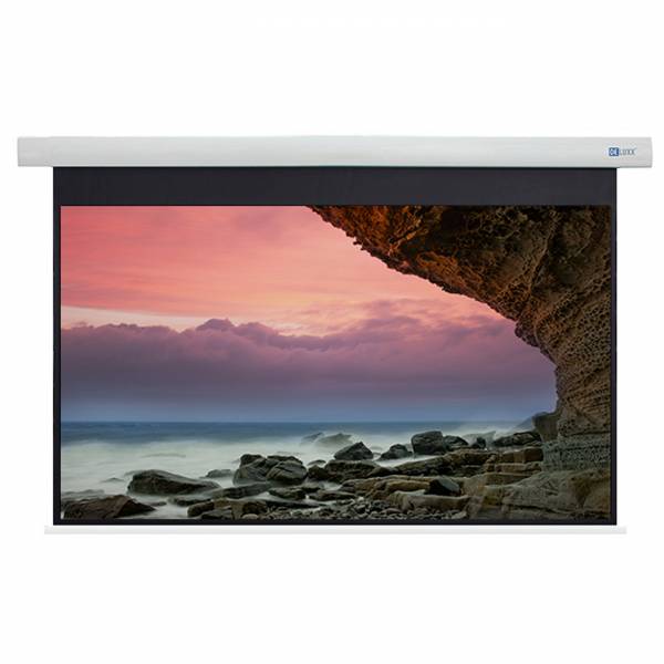 DELUXX Cinema Motorleinwand 177 x 99cm, 80 - 4K Fibre MWHT