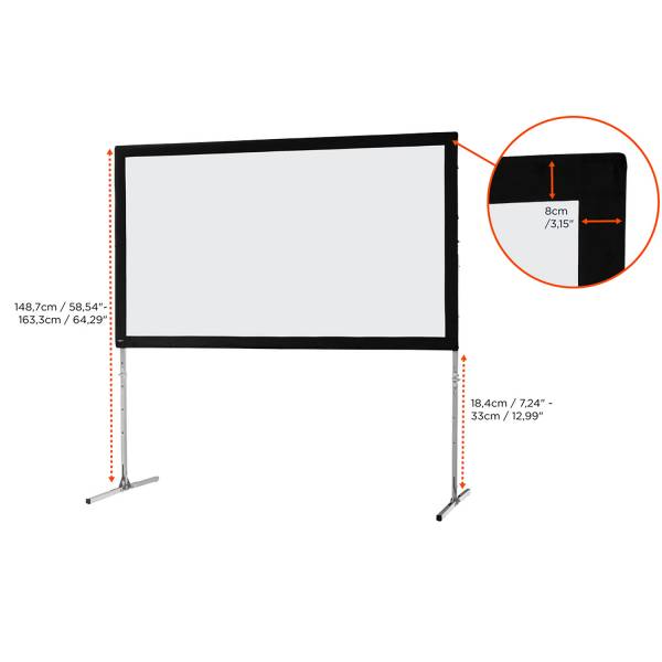 Celexon Faltrahmen Leinwand Mobil Expert 203x114