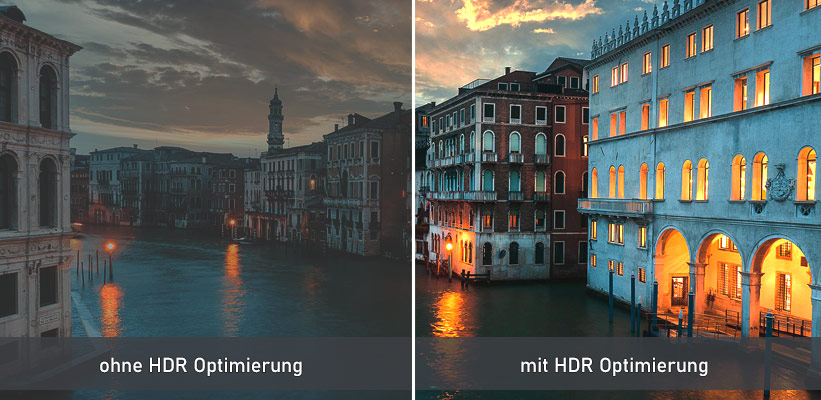 BenQ W2700i HDR Kontrast Vergleich
