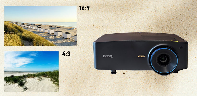 BenQ LK954ST Bildseitenverhältnisse Bildformate 16:9 4:3