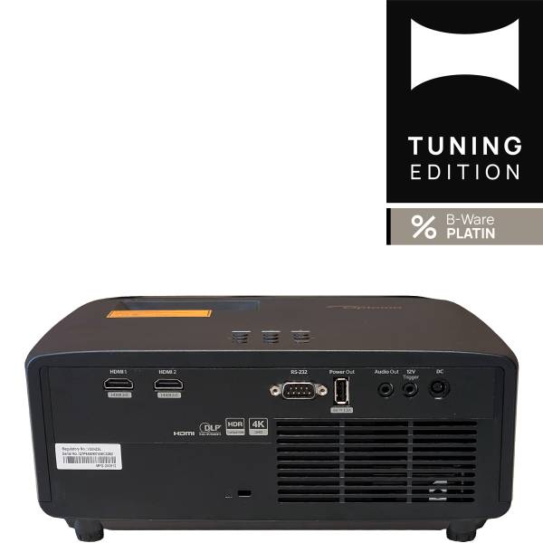 Optoma UZ38x 4K UHD Laser Heimkinoprojektor mit PureEngine Ultra - B-Ware Platin