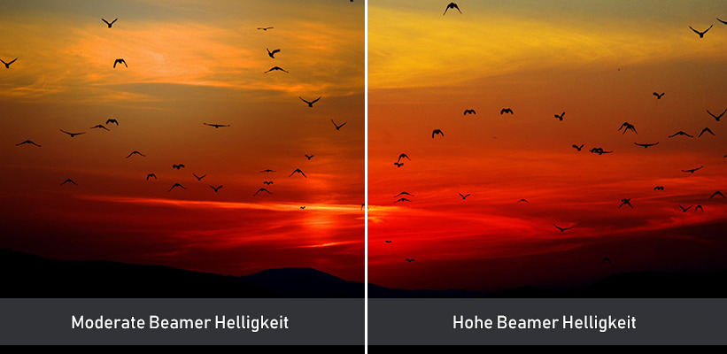 BenQ LK835ST Golf Beamer Helligkeit Vergleich