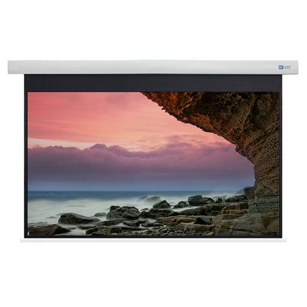 DELUXX Cinema Motorleinwand 221 x 124cm, 100 - 4K Fibre MWHT