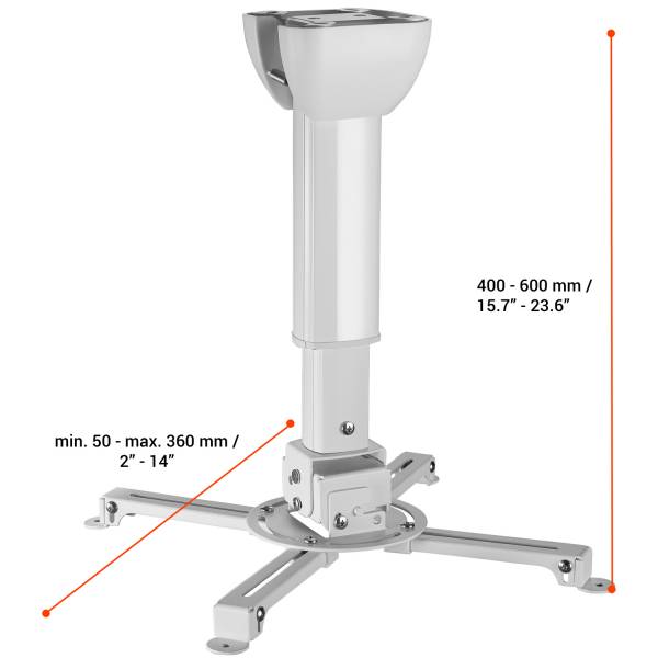 Celexon Deckenhalterung universal MultiCel 4060 Pro weiss