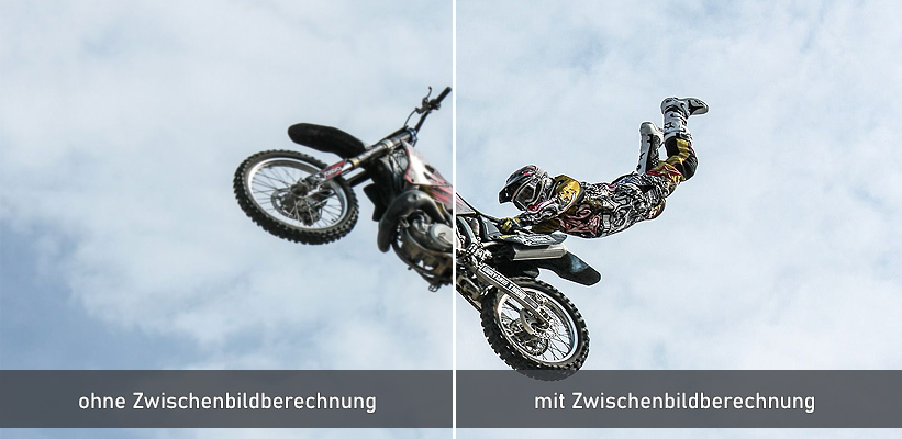 ViewSonic X2000L Zwischenbildberechnung Unterschied
