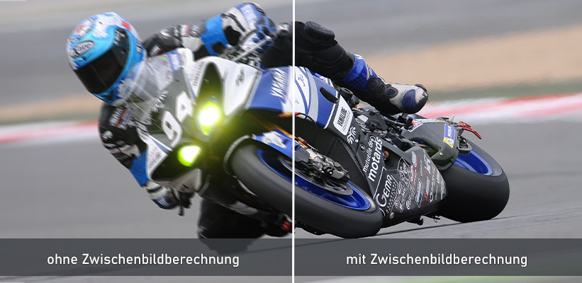 VAVA Chroma MEMC Zwischenbildberechnung Vergleich