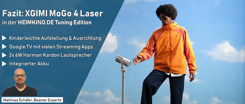 XGIMI MoGo 4 Laser Beamer Installation Fazit
