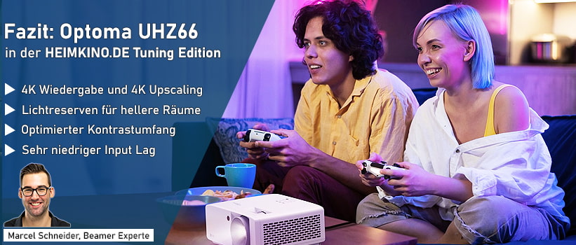 Optoma UHZ66 Beamer Test Fazit