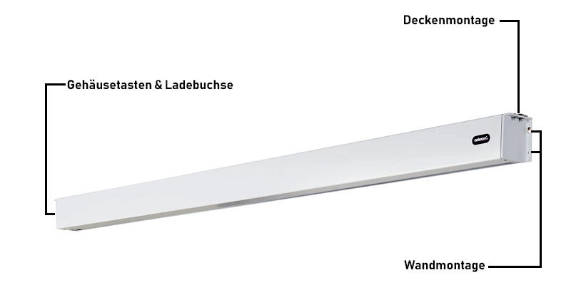 celexon Pearlstone Kontrastleinwand 120 Zoll Gehaeuse Aufbau