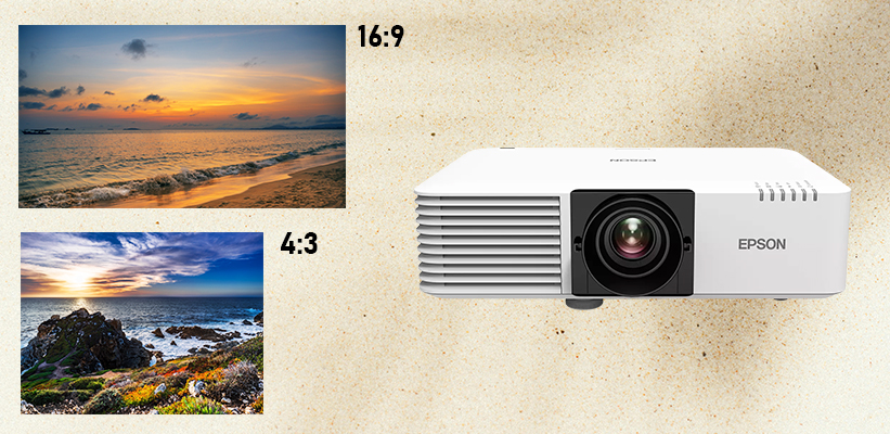 Epson EB-L520U verschiedene projizierbare Bildformate