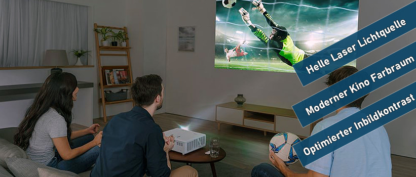 Optoma UHZ45 Wohnzimmer Beamer Installation
