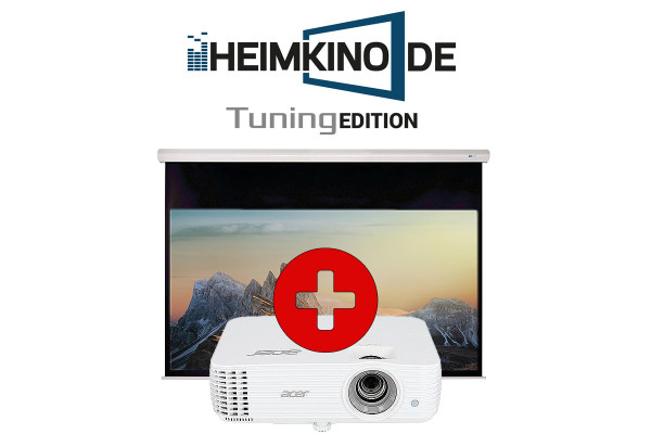 Set: Acer H6815BD + DELUXX Slowmotion Rolloleinwand | HEIMKINO.DE Tuning Edition