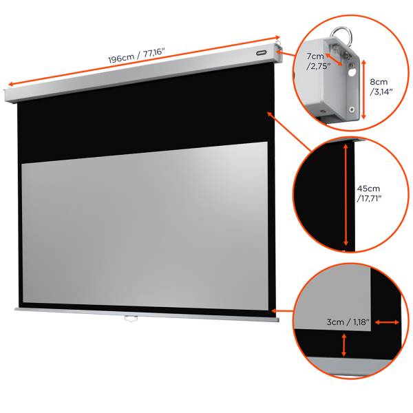 Celexon Leinwand Rollo Professional Plus 180 x 101 cm