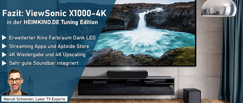 ViewSonic X1000-4K Laser TV Kaufberater Fazit