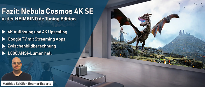 Nebula Cosmos 4K SE Beamer Kaufberater Fazit