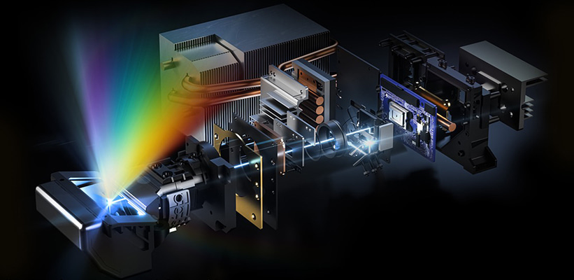 Hisense PX3-Pro Triple Laser Lichtquelle Aufbau
