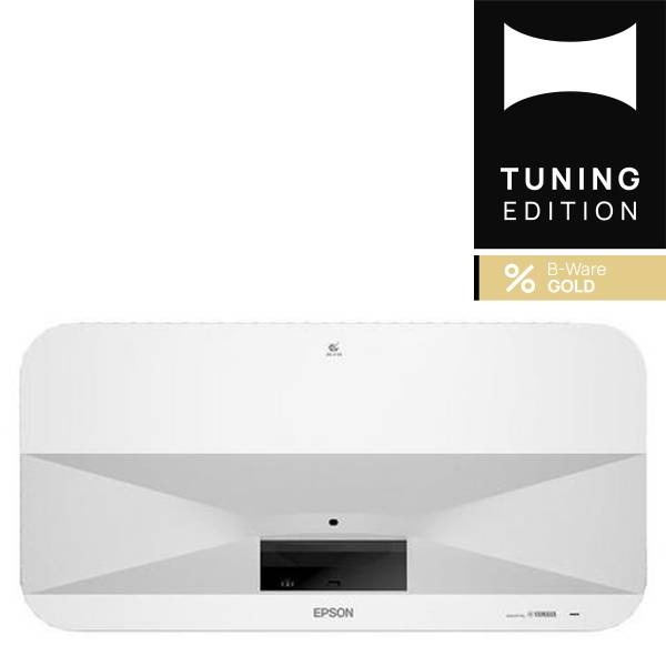 Epson EH-LS800W Ultrakurzdistanz Beamer mit 4000 Lumen und Android TV für Heimkino-Entertainment - B