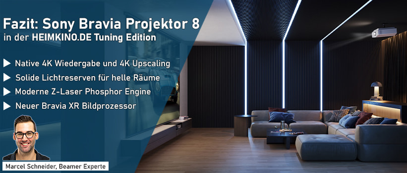 Sony Bravia Projektor 8 VPL-XW6100ES Weiss Beamer Heimkino