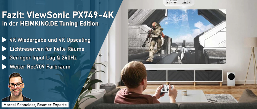 ViewSonic PX749-4K Beamer Fazit Empfehlung