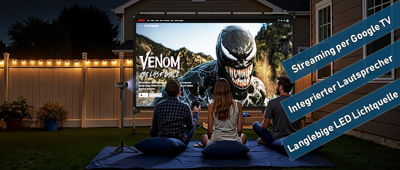 JMGO PicoPlay+ Beamer Installation Aufstellung