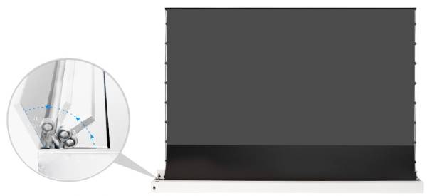 celexon CLR UST Kontrastleinwand II Plus 280 x 158cm - 130" weisse Bodenleinwand