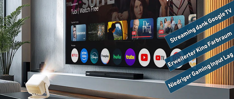 JMGO N1S Nano Wohnraum Beamer Installation