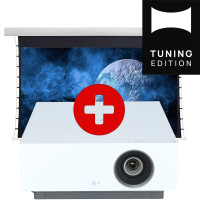 Set: LG CineBeam HU810PW + DELUXX Darkvision Kontrastleinwand | HEIMKINO.de Tuning Edition