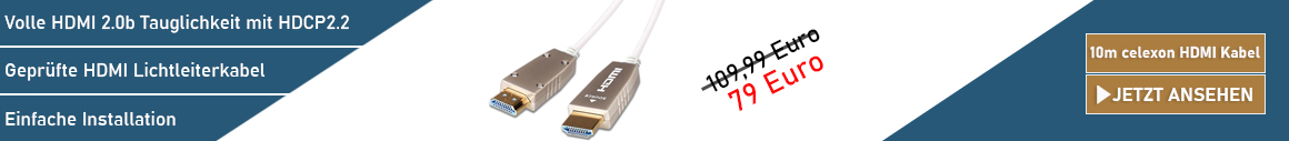 celexon Fibre UHD HDMI Kabel 10m