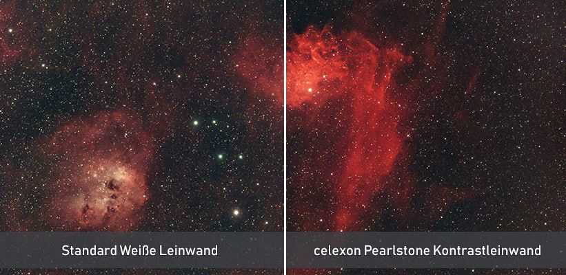 celexon Pearlstone Kontrastleinwand 135 Zoll Schwarzwert Verbesserung