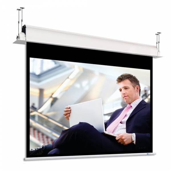 DELUXX Professional Motorleinwand Inceel 16:9 Mattweiss Vision 335 x 189 cm