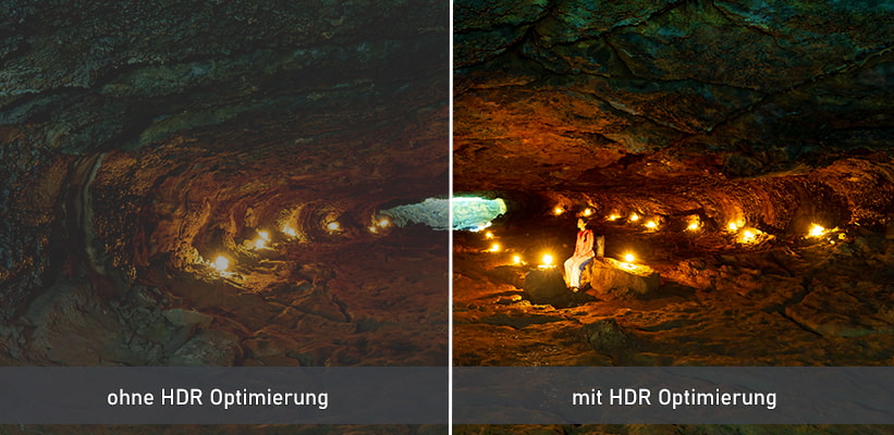 JVC LX-NZ30 Kontrast Schwarzwert HDR Vergleich