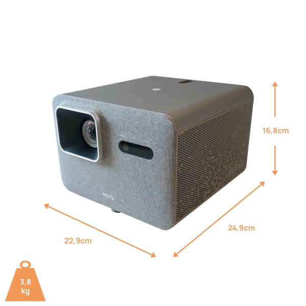 BenQ TK705i Smarter 4K Heimkino-Projektor mit Motor-Zoom und Google TV - B-Ware Gold