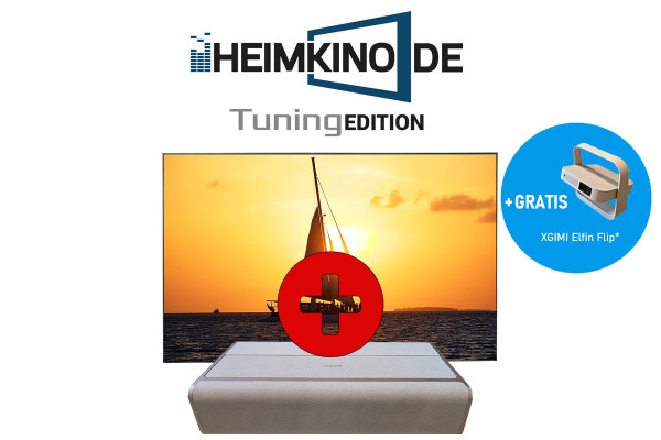Set: XGIMI Aura 2 + celexon Fresnel UST Rahmenleinwand | HEIMKINO.DE Tuning Edition