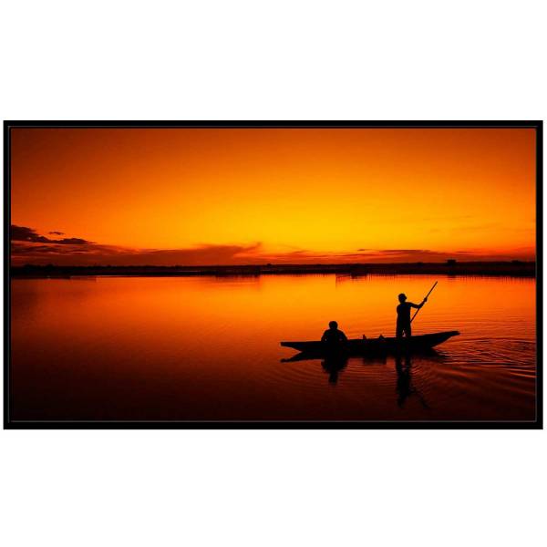 DELUXX Cinema Rahmenleinwand SlimFrame Velvet 298 x 168cm, 135" - DARKVISION