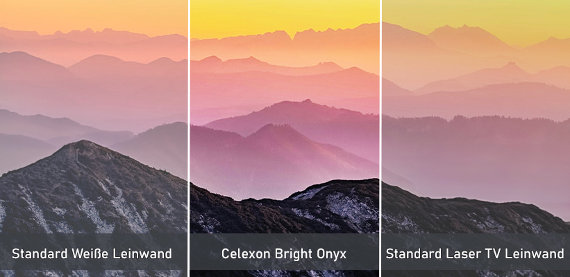 Celexon Bright Onyx Rahmenleinwand Bild Vergleich