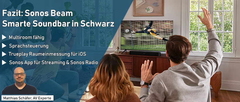 Sonos Beam Smarte Soundbar Schwarz Test Fazit